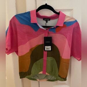 Light weight fun bright bad birdie shirt. NWT